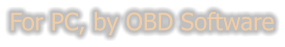 For PC, by OBD Software